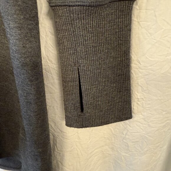 Athleta Charcoal Thumbhes Long Sleeve Soft Cozy Carma Hoodie Dress Size Small - Picture 3 of 9